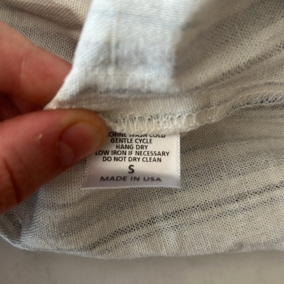 Potter’s Pot Women’s Linen Blend Striped Mini Skirt Size Small - Picture 6 of 6